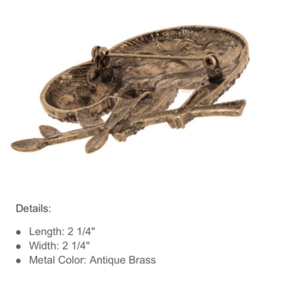 🆕 Rhinestone Sloth Brooch - Picture 2 of 3